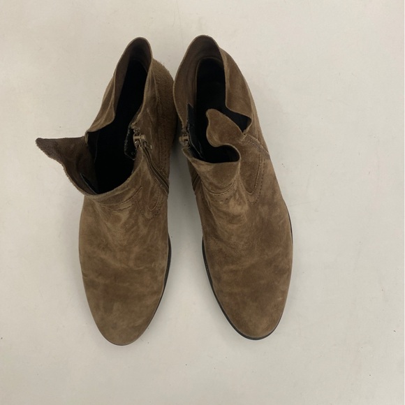 Paul Green || Boston Suede Ankle Bootie Beige Tan UK 5.5 US 8 - Picture 2 of 8